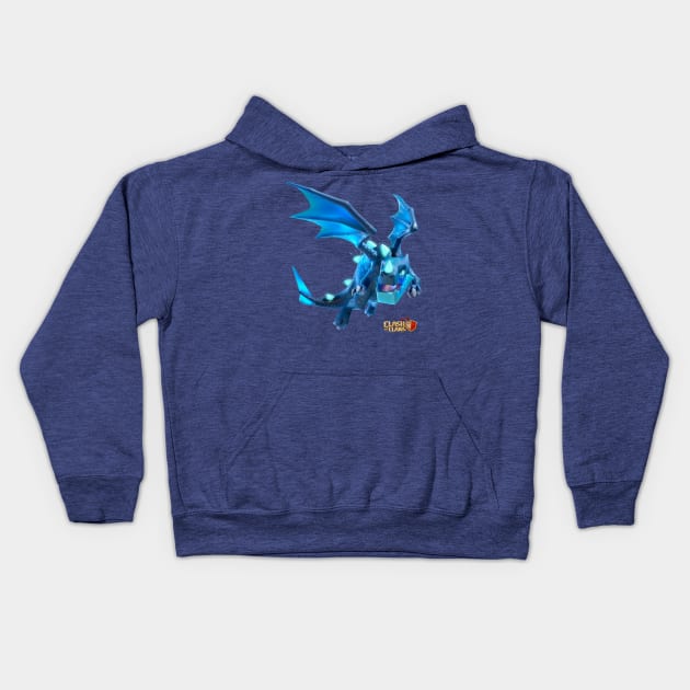 Electro Dragon - Clash of Clans Kids Hoodie by RW Designs